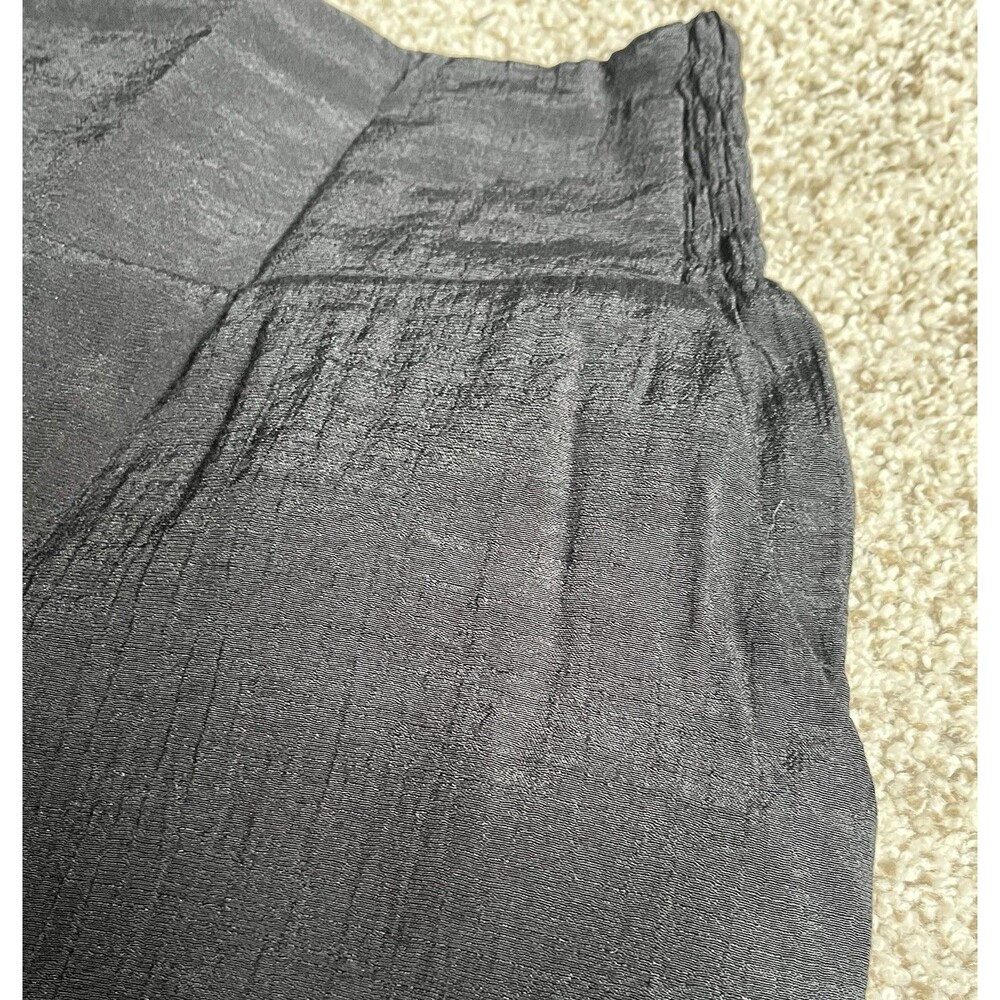 Women's Nanette Lepore Black Wide Leg Pants, Elastic Waist, Pockets, Small - Picture 2 of 3